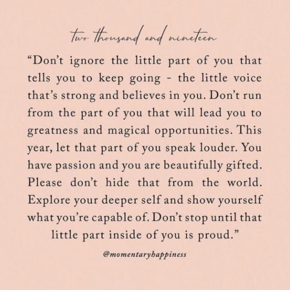 “You are beautifully gifted.”